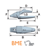 BME 750012 – Heavy Duty Excavator Bucket Edge / GET Component – For 120mm Lip Thickness