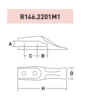R529 69502P – Lock / Retention Component / Pin – For Excavator GET System