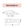 R53103205-R – Lock / Retention Component / Pin – For Excavator GET System