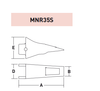 MNR35S – Excavator GET Component / Bucket Tooth – For 35-45 Ton Excavators