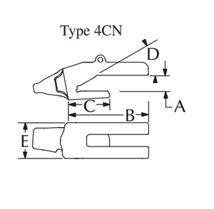 5839W-65SV2 Weld-on Adapter for Komatsu PC200-300 / Caterpillar 320-330 / Hitachi ZX200-300 Medium-Large Excavators