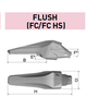 1MG30FC – Excavator GET Component / Bucket Tooth – For 30-45 Ton Excavators