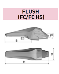 1MG30FC – Excavator GET Component / Bucket Tooth – For 30-45 Ton Excavators
