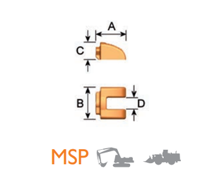 MSP 700426 – Protection Plate / Wear Component – For Large Mining Excavators