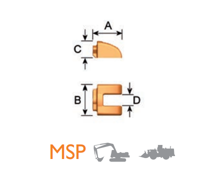 MSP 700425 – Protection Plate / Wear Component – For Large Mining Excavators