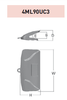 4ML90UC3 – Excavator GET Component / Bucket Tooth – For 90 Ton Excavators (UC3 Type)
