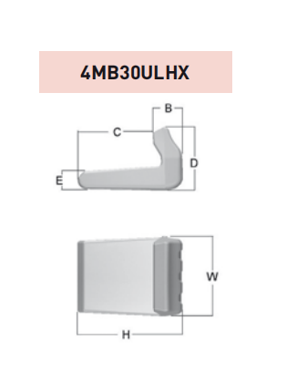 4MB30ULHX – Excavator GET Component / Bucket Tooth – For 30 Ton Excavators (ULHX Type)
