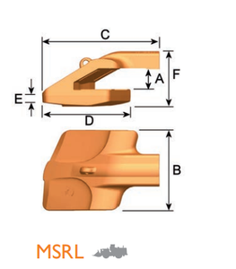 MSRL 800403 – Excavator GET Component / Shroud – For Large Mining Excavators