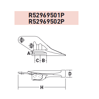 R529 69502P – Lock / Retention Component / Pin – For Excavator GET System
