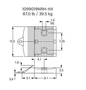 1099019NRH-HX Bolt-On Segment for P&H 4100XPC / Bucyrus 495HR Mining Shovel