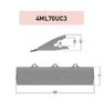 4ML70UC3 – Excavator GET Component / Bucket Tooth – For 70 Ton Excavators (UC3 Type)