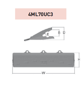 4ML70UC3 – Excavator GET Component / Bucket Tooth – For 70 Ton Excavators (UC3 Type)
