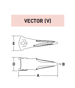 MH23V – Excavator GET Component / Bucket Tooth – For 20-25 Ton Excavators