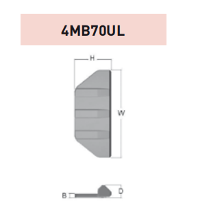 4MB70UL – Excavator GET Component / Bucket Tooth – For 70 Ton Excavators (UL Type)