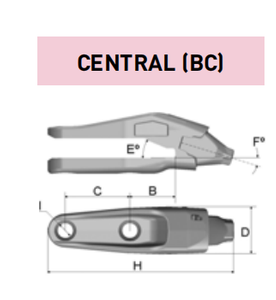1MG30BC¹ – Excavator GET Component / Cast Lip – For 30-45 Ton Excavators
