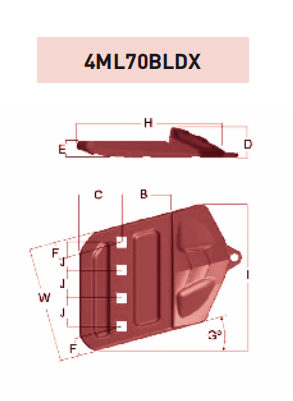 4ML70BLDX – Excavator GET Component / Bucket Tooth – For 70 Ton Excavators (BLDX Type)