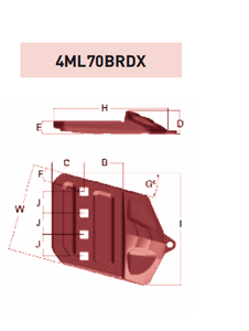 4ML70BRDX – Excavator GET Component / Bucket Tooth – For 70 Ton Excavators (BRDX Type)