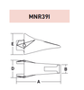 MNR39I – Excavator GET Component / Bucket Tooth – For 39-50 Ton Excavators
