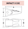 MC55IX1 – Excavator GET Component / Bucket Tooth – For 55-70 Ton Excavators