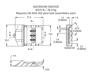 WA700CNR Bolt-On Center Segment for Komatsu WA700 Wheel Loader
