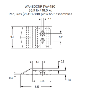 WA480CNR Bolt-On Center Segment for Komatsu WA480 Wheel Loader