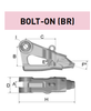 1MG30BR¹ – Excavator GET Component / Cast Lip – For 30-45 Ton Excavators