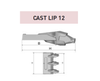 1MG8CL12 – Cast Lip / GET Component – For Excavator Bucket