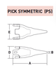 MS44PS – Excavator GET Component / Bucket Tooth – For 40-50 Ton Excavators