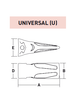 MP44U – Excavator GET Component / Bucket Tooth – For 40-50 Ton Excavators