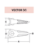 MP55V – Excavator GET Component / Bucket Tooth – For 50-60 Ton Excavators