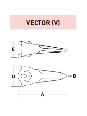 MP44V – Excavator GET Component / Bucket Tooth – For 40-50 Ton Excavators