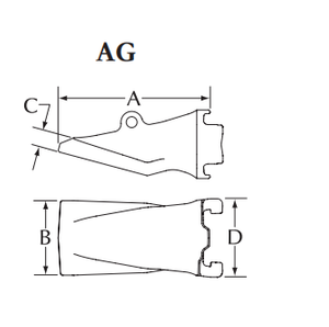 65SV2AG Abrasion Heavy NCL Bit For Komatsu PC200-300 / Caterpillar 320-330 / Hitachi ZX200-300 Medium-Large Excavators