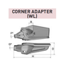 1MG20WL – Excavator GET Component / Bucket Tooth – For 20-35 Ton Excavators