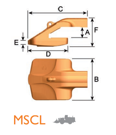 MSCL 800407 – Corner GET Component / Shroud – For Large Mining Excavators (100+ ton Class)
